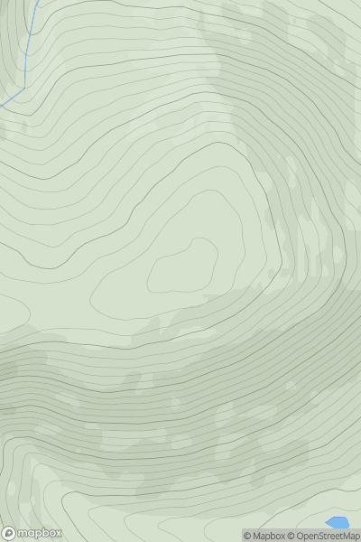 Thumbnail image for Scaut Hill [Ayr to the River Clyde] showing contour plot for surrounding peak
